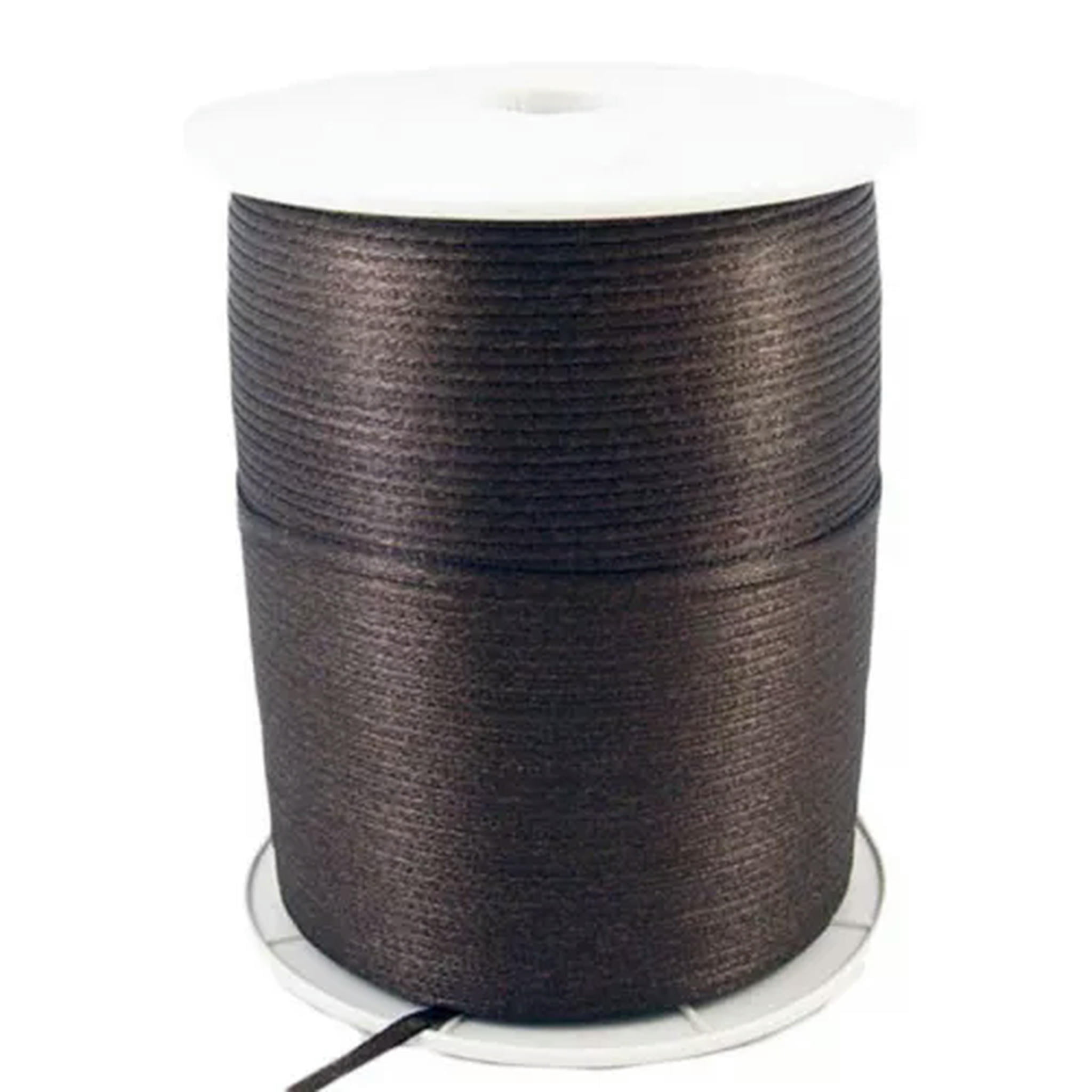 U8MO 880yds/Roll 3mm Double Face Satin Ribbons Reel Gift Wrapping Wedding Craft 1/8"-Brown