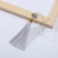 thumbnail image 1 of U8MO 8cm cloisonne Chinese knot tassels for jewelry making earrings curtains bookmark-Gray, 1 of 9