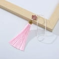 thumbnail image 1 of U8MO 8cm cloisonne Chinese knot tassels for jewelry making earrings curtains bookmark-Light pink, 1 of 9