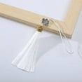 thumbnail image 1 of U8MO 8cm cloisonne Chinese knot tassels for jewelry making earrings curtains bookmark-White, 1 of 9