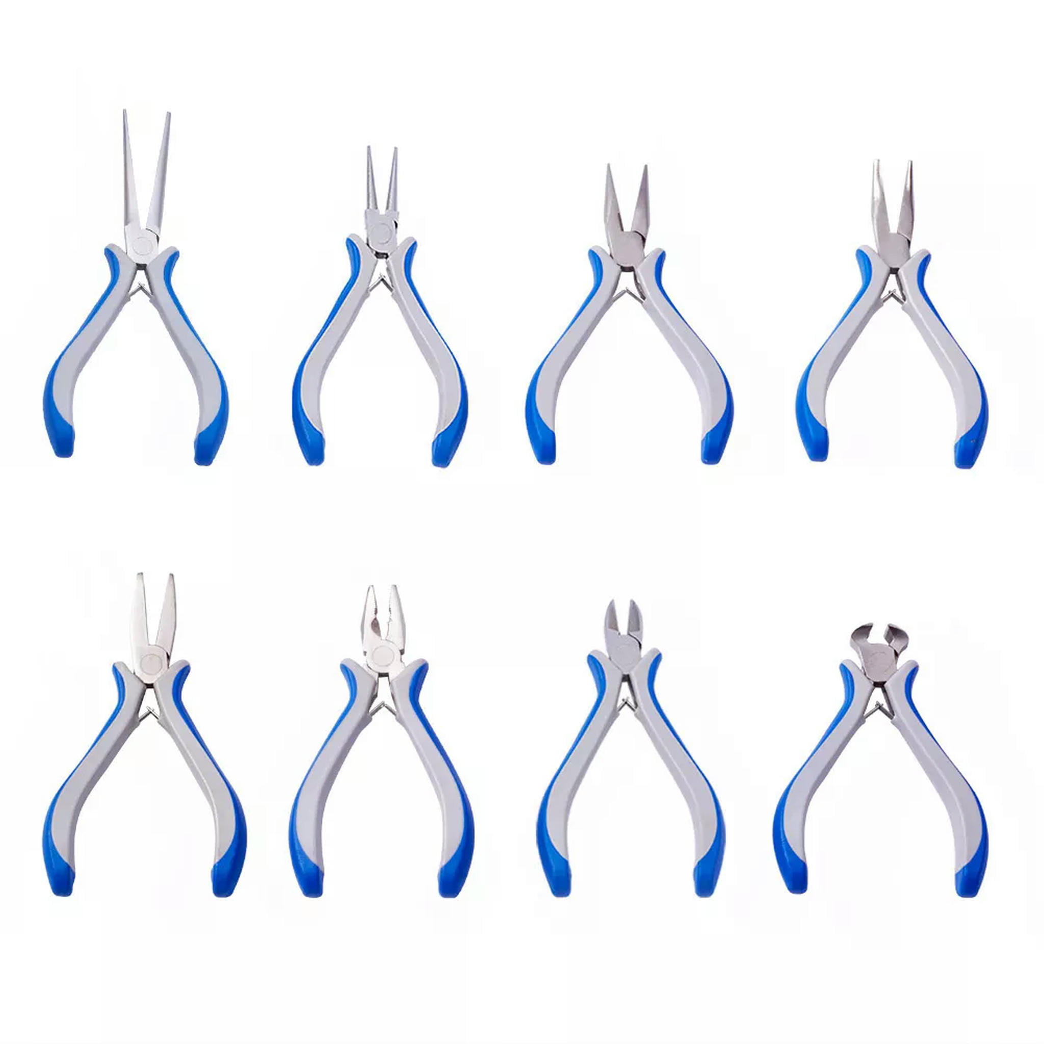 U8MO 8pcs/Set Multi-Purpose Professional Jewelry Pliers Kits Crafting DIY Hand Tools
