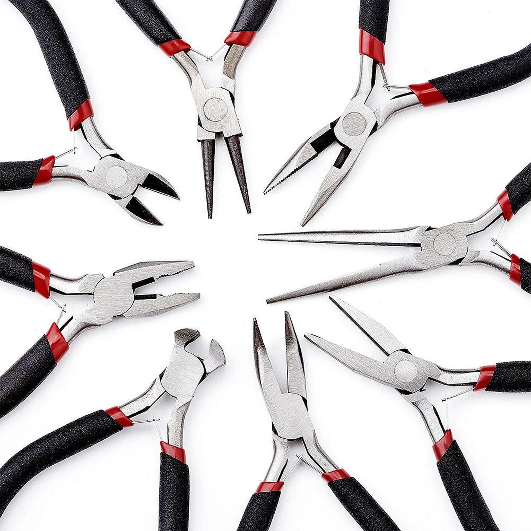 U8MO 8pcs/Set Professional Beading Jewelry Pliers Kit Strong Multi-Purpose Hand Tools