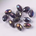 thumbnail image 1 of U8MO 8x6mm 10x8mm 13x10mm Rugby Oval Faceted Crystal Glass Loose Beads Wholesale lot-22# Bluish Purple AB-13x10mm (10pcs), 1 of 9