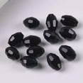thumbnail image 1 of U8MO 8x6mm 10x8mm 13x10mm Rugby Oval Faceted Crystal Glass Loose Beads Wholesale lot-33# Black-13x10mm (10pcs), 1 of 9