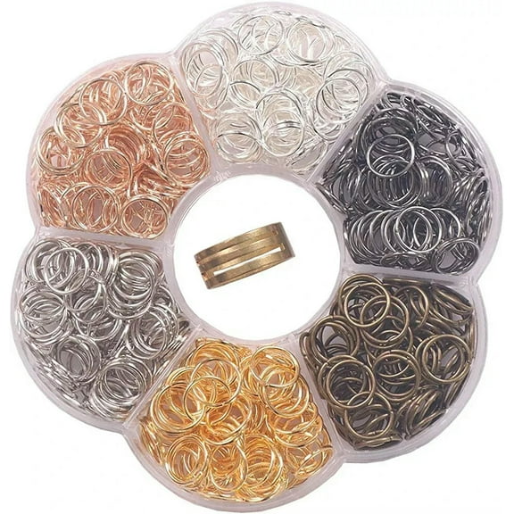 U8MO 900 Jump Rings Silver Gold Bronze Copper Split Rings 10mm Open Findings Bulk