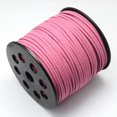 thumbnail image 1 of U8MO 90m/Roll Faux Suede Cord Faux Suede Lace Thread Craft Beading String 2.7x1.4mm-#Flamingo, 1 of 3