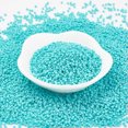thumbnail image 1 of U8MO 933pcs/10g Glass Tiny Beads Round 11/0 Matte Opaque Finish Loose Beads 2x1.5mm-Dark Turquoise, 1 of 3