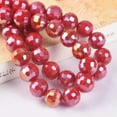 thumbnail image 1 of U8MO AB Plated Round Disco Ball 6mm 8mm 10mm 12mm 96 Facets Crystal Glass Loose Beads-Opaque Red AB-10mm 20pcs, 1 of 6