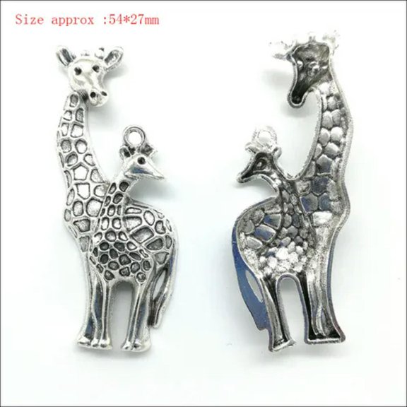 U8MO Antique Charms Pendants lot For Jewelry Making Earrings Necklace Bracelet DIY-244# Big giraffe - 3pcs