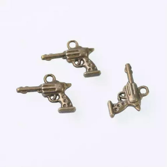 U8MO Assorted Tibetan Retro Antique Charm Jewelry Findings Metal Pendants Beads Craft-6# 20X15mm 5pcs