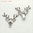 thumbnail image 1 of U8MO Bulk Antique Silver Charms Pendants for Jewelry Making 100 Styles Optional-72# 4pcs Deer head, 1 of 6