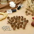 thumbnail image 1 of U8MO Cabochon Settings Frame Earrings Flat Back 12mm Blanks Assorted Wood Jewelry 50p, 1 of 2