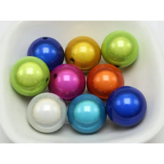 U8MO Craft DIY Miracle 3D Illusion Acrylic Miracle beads Spacer Various Size 4mm-18mm-15pcs 18mm