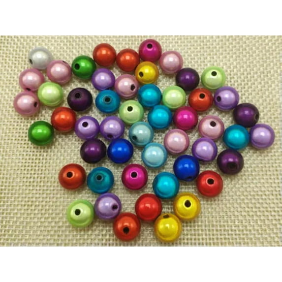 U8MO Craft DIY Miracle 3D Illusion Acrylic Miracle beads Spacer Various Size 4mm-18mm-50pcs 10mm