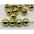 thumbnail image 1 of U8MO Craft DIY Shiny Metallic Color Acrylic Christmas Smooth Round Beads 12mm-20mm-50pcs 12mm-Gold, 1 of 9