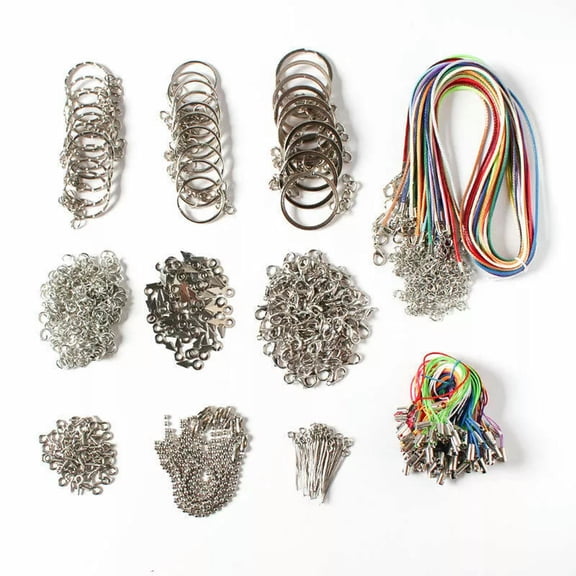 U8MO DIY Handmade Materials Set Phone Strap Keychain Split Ring Craft Jewelry Finding
