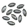 thumbnail image 1 of U8MO Eye Rugby Shape Sew on Flatback Crystal Glass Rhinestones Claw Up Craft Beads-17x32mm 5pcs-Gray, 1 of 7