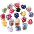 thumbnail image 1 of U8MO Glass Charms Pendants Assorted Star Glitter Glass Ball Crystal Ball 10pcs, 1 of 2