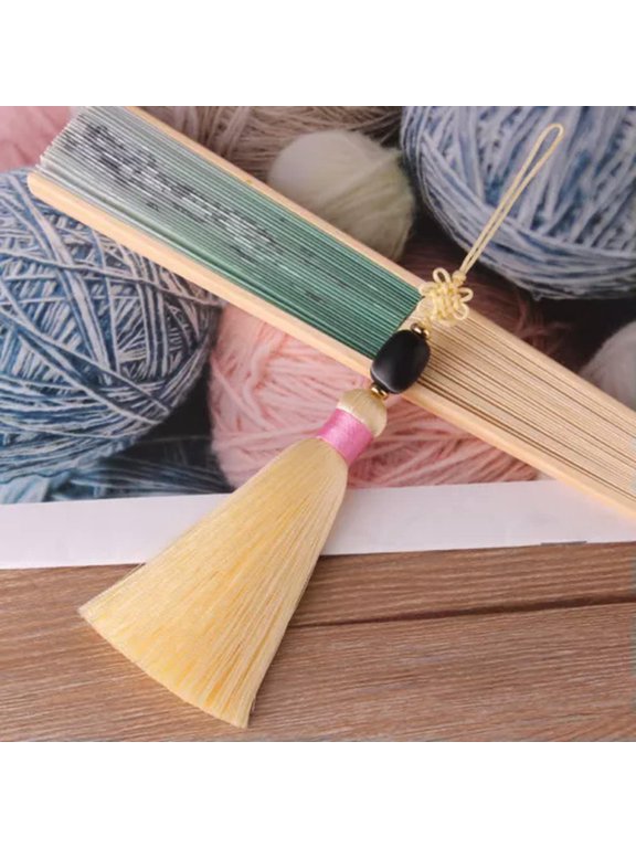 Handwork Refinement Tassel DIY Silk Tassels Pendent Jewelry Accessory-maize-yellow