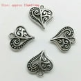thumbnail image 1 of U8MO Hot Antique Silver Jewelry Finding Charms Pendants Carfts DIY 77 Styles-12pcs heart, 1 of 9