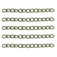 thumbnail image 1 of U8MO Iron Metal 100pcs 2inch 3mm Extension Extender Chain Bulk for Jewelry Making-Bronze, 1 of 3