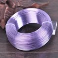 thumbnail image 1 of U8MO Large Roll Colorful Soft Aluminum Metal Beadding Wire Tiger Tail Craft Wire Cord-6# Lt Purple-20Gauge 0.8mm 380Meters, 1 of 6