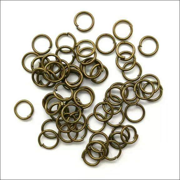 U8MO Lot 100pc 6mm Metal Open Jump Rings Split Rings Connectors Jewelry Making Crafts-Bronze-100pcs