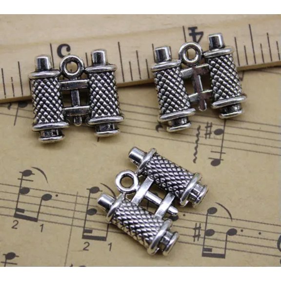 U8MO Lot 4~30pc Retro Jewelry Making DIY Telescope Alloy Charm Pendant 16x18mm-4pcs