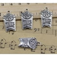 thumbnail image 1 of U8MO Lot 4~50pc Retro Jewelry Making DIY French Fries Alloy Charms Pendant 25x15mm-50pcs, 1 of 5