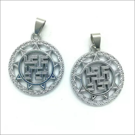 U8MO Men's Fashion Charms Pendants for Jewelry Making DIY Necklace 1pc-22# Silver sun