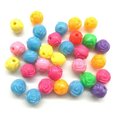 thumbnail image 1 of U8MO Mixed 50pc Rose Flower Acrylic Charms Loose Beads Kid Jewelry DIY Accessories, 1 of 8