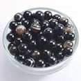 thumbnail image 1 of U8MO Natural Agate Colorful Stone Round 4mm 6mm 8mm 10mm 12mm Loose Beads Lot-Black Lace Agate-10mm 20pcs, 1 of 8