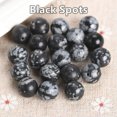 thumbnail image 1 of U8MO Natural Stone Round 4mm 6mm 8mm 10mm 12mm Loose Gemstone Beads For DIY Bracelet-Black Spots-10mm 20pcs, 1 of 9