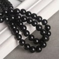 thumbnail image 1 of U8MO Pearl Glass Round 4mm/6mm/8mm/10mm/12mm/14mm Loose Beads for Jewelry Making-12mm(10pcs)-Black, 1 of 9