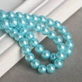 thumbnail image 1 of U8MO Pearl Glass Round 4mm/6mm/8mm/10mm/12mm/14mm Loose Beads for Jewelry Making-6mm(50pcs)-Lake Blue, 1 of 9