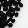 thumbnail image 1 of U8MO Pompom Trim Ball Fringe Ribbon DIY Sewing Accessory Lace 1/5/15 yards-Black-5 yds, 1 of 9