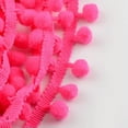 thumbnail image 1 of U8MO Pompom Trim Ball Fringe Ribbon DIY Sewing Accessory Lace 1/5/15 yards-Rose red-5 yds, 1 of 9