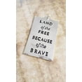 thumbnail image 1 of U8MO Quote Charm Word Charm Flag Pendant US Flag LAND OF THE FREE America Charm *, 1 of 2