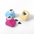 thumbnail image 1 of U8MO Random Color Mini Plastic Paper Punches Craft Cutter Scrapbooking Pick Patterns-Heart B-6x9mm, 1 of 3