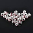 thumbnail image 1 of U8MO Rondelle 4mm 5mm 6mm 8mm 10mm 12mm Crystal Rhinestone Metal Loose Spacer Beads-4mm 100pcs-Rose, 1 of 8