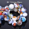 thumbnail image 1 of U8MO Round 6mm 8mm 10mm 12mm 14mm Mixed Millefiori Glass Loose Beads DIY Jewelry-B# 12mm 10pcs, 1 of 7