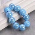 thumbnail image 1 of U8MO Round 8mm 10mm 12mm Shiny Glossy Ceramic Porcelain Loose Beads Jewelry Making-Lake Blue-8mm 30pcs, 1 of 4