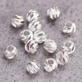thumbnail image 1 of U8MO Round Carved 3mm 4mm 5mm 6mm 8mm Gold Silver Brass Metal Loose Spacer Beads Lot-Silver-6mm 50pcs, 1 of 6