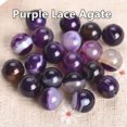 thumbnail image 1 of U8MO Round Natural Agate Stone Gemstone Loose Beads 4mm 6mm 8mm 10mm 12mm 14mm-Purple Lace Agate-8mm (30pcs), 1 of 8