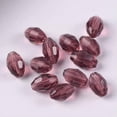 thumbnail image 1 of U8MO Rugby Oval 8x6mm 10x8mm Faceted Crystal Glass Loose Beads for Jewelry Making-10x8mm (20pcs)-Purple, 1 of 8