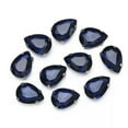 thumbnail image 1 of U8MO Sew On Crystal Glass Rhinestones Flat Back Claw Cup Craft Beads DIY Jewelry-Gold 10x14mm 10pcs-Ink Blue, 1 of 9