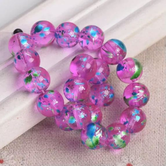 U8MO Shiny Coated Round 6mm 8mm 10mm Crystal Glass Loose Beads For Jewelry Making-10mm 20pcs-Color 6
