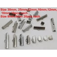 thumbnail image 1 of U8MO Silver Tone Textured Ribbon Necklace Cord End Caps Crimp Tips 6mm-30mm Craft DIY-100pcs Assorted 6-30mm, 1 of 6