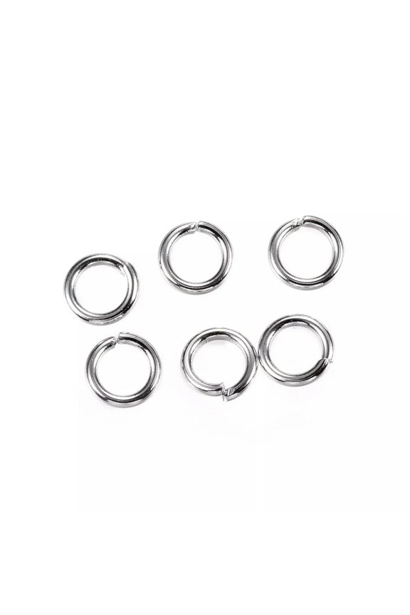 Stainless Steel Jump Rings 100pcs 4mm Split Rings BULK Silver Rings for Charms