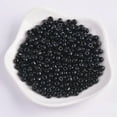 thumbnail image 1 of U8MO Tiny Round 1000/500/200pcs 2mm 3mm 4mm Glass Loose Spacer Beads lot for Jewelry-4mm(200pcs)-Black, 1 of 7